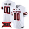 Texas Tech Red Raiders 2024 Vapor Limited Custom Jersey – All Stitched – Youth – White