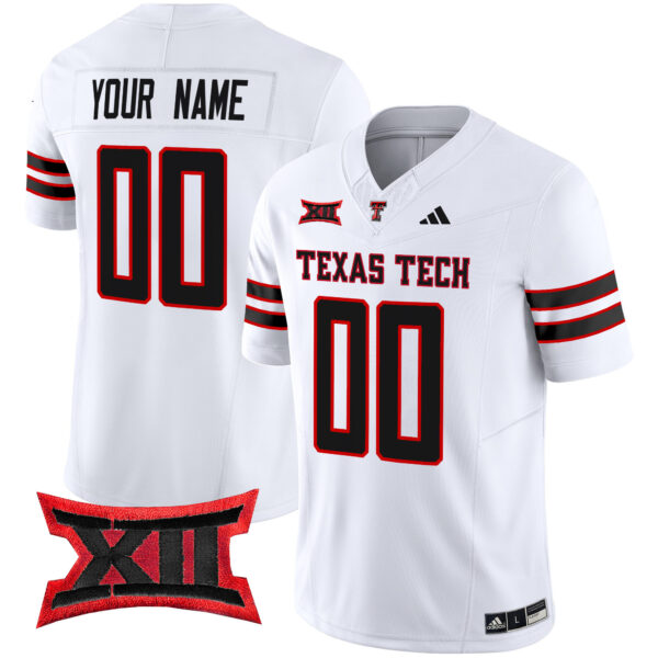 Texas Tech Red Raiders 2024 Vapor Limited Custom Jersey – All Stitched – Youth – White