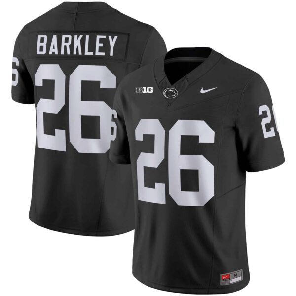 Men’s Penn State Nittany Lions Vapor Limited Jersey – All Stitched – Black – Saquon Barkley