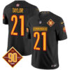 Men’s Washington Commanders 90th Anniversary Patch Vapor Limited Jersey – All Stitched – Black – Sean Taylor