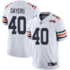 Bears #40 Gale Sayers White Alternate Men’s Stitched Football Vapor Untouchable Limited 100th Season Jersey