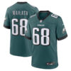 Philadelphia Eagles #68 Jordan Mailata Team Game Jersey Midnight Green