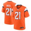 Riley Moss Denver Broncos Nike Team Game Jersey Orange