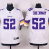 Men’s Minnesota Vikings #52 Chad Greenway White Road NFL Nike Elite Jersey