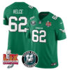 Men’s Philadelphia Eagles Super Bowl LIX Champions Jersey – All Stitched Kelly Green Jason Kelce – 62 Jersey