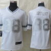 Nike Dallas Cowboys #88 Dez Bryant Platinum White Limited Jersey