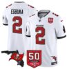 Tampa Bay Buccaneers ’76 Vapor Limited Jersey – All Stitched – White – Emeka Egbuka Jersey