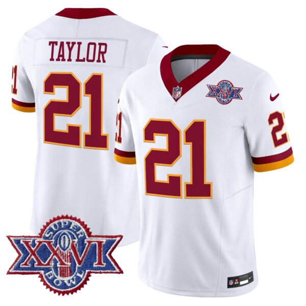 Washington Commanders Throwback 1992 Super Bowl XXVI Patch Vapor Limited Jersey – All Stitched – Sean Taylor Jersey