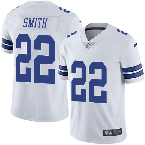 Nike Dallas Cowboys #22 Emmitt Smith White Men’s Stitched NFL Vapor Untouchable Limited Jersey