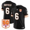 Tampa Bay Buccaneers ’76 Vapor Limited Jersey – All Stitched – Black – Baker Mayfield – 6 Jersey