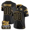 Denver Broncos 3-Time Champions Patch Gold Vapor Limited Custom Jersey – All Stitched – Men – Black Gold Jersey