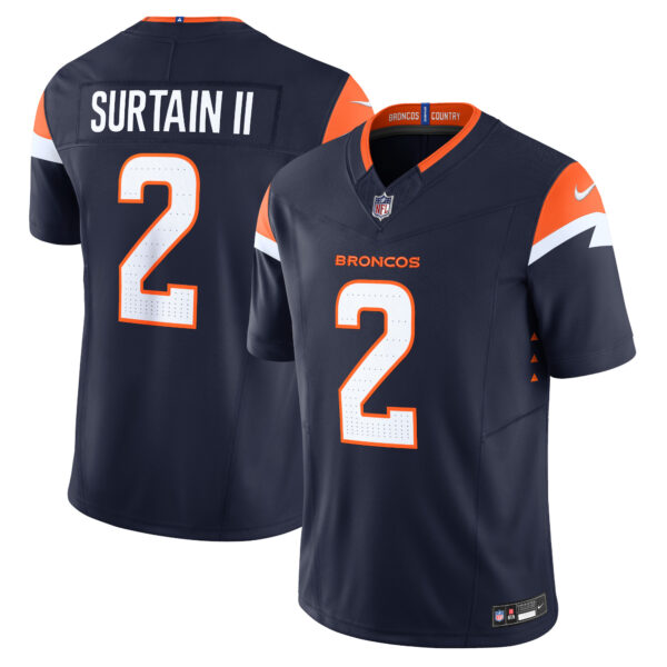 Patrick Surtain II Denver Broncos Nike Mile High Collection Vapor FUSE Limited Jersey Navy