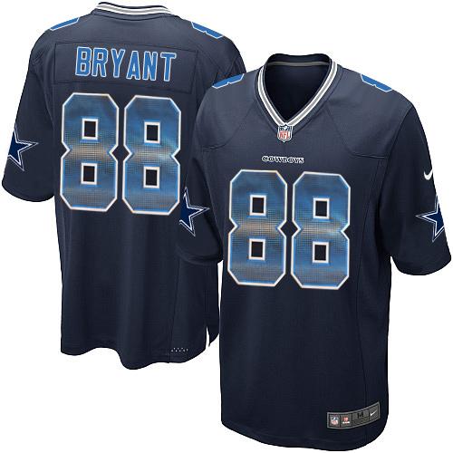 Nike Cowboys #88 Dez Bryant Navy Blue Team Color Men’s Stitched NFL Limited Strobe Jersey
