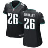 Saquon Barkley 26 Philadelphia Eagles Alternate Game Women Jersey – Black