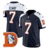 Mens Denver Broncos Throwback Vapor Limited Jersey V2 John Elway Jersey Navy Alternate