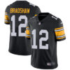 Nike Pittsburgh Steelers #12 Terry Bradshaw Black Alternate Men’s Stitched NFL Vapor Untouchable Limited Jersey