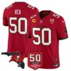 Tampa Bay Buccaneers ’76 Vapor Limited Jersey – All Stitched N1 – Red – Vita Vea Jersey