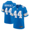 Detroit Lions #44 Malcolm Rodriguez Game Jersey – Blue