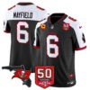Men’s Tampa Bay Buccaneers 50th Season Patch Vapor Limited Jersey – All Stitched Black Alternate Baker Mayfield Jersey