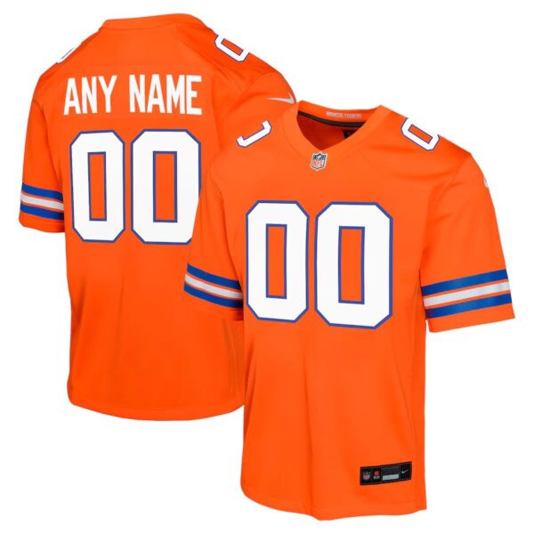 Denver Broncos Nike Mile High Collection 1977 Throwback Custom Game Jersey – Orange 1