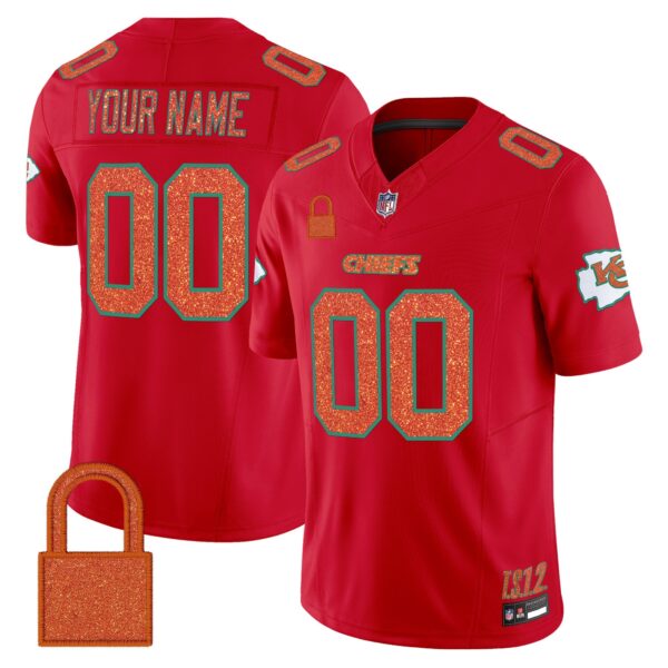 Kansas City Chiefs ‘Taylor Swift – TS12 – The Life of a Showgirl’ Vapor Limited Custom Jersey – All Stitched – Red Jersey