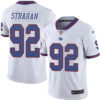 Men’s New York Giants #92 Michael Strahan White Color Rush Stitched NFL Nike Limited Jersey