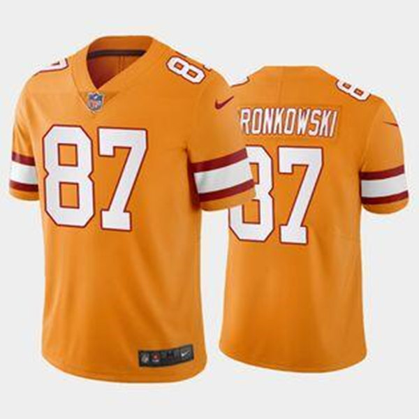 Men’s Tampa Bay Buccaneers #87 Rob Gronkowski Orange Vapor Untouchable Limited Stitched Jersey