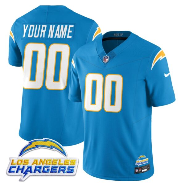 Los Angeles Chargers Alternate 2025 Custom Jersey – All Stitched – Blue Jersey