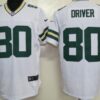 Nike Green Bay Packers #80 Donald Driver White Elite Jersey