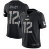 Nike Patriots #12 Tom Brady Black Men’s Stitched NFL Limited Rush Impact Jersey