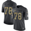 Men’s Pittsburgh Steelers #78 Alejandro Villanueva Black Anthracite 2016 Salute To Service Stitched NFL Nike Limited Jersey