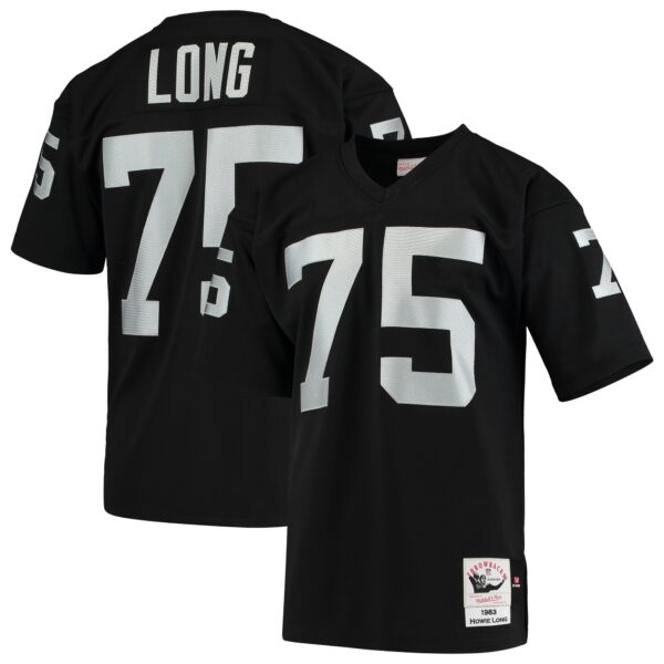 Howie Long Las Vegas Raiders 1983 Mitchell Ness Authentic Throwback Retired Player Jersey Black