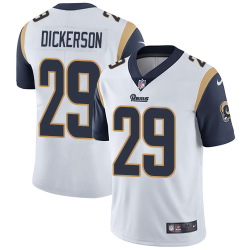 Nike Los Angeles Rams #29 Eric Dickerson White Men’s Stitched NFL Vapor Untouchable Limited Jersey