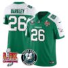 Philadelphia Eagles Super Bowl LIX Champions Jersey – All Stitched – Alternate Kelly Green – Saquon Barkley – 26 Jersey