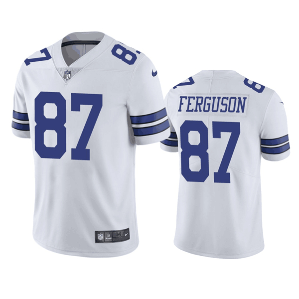 Men’s Dallas Cowboys #87 Jake Ferguson White Vapor Untouchable Limited Football Stitched Jersey