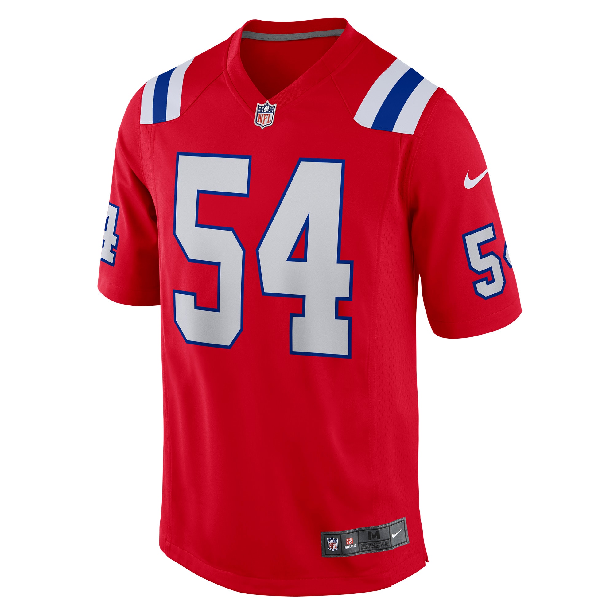 Tedy Bruschi New England Patriots Nike Retired Player Alternate Game Jersey Red - Image 2