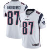 Nike New England Patriots #87 Rob Gronkowski White Men’s Stitched NFL Vapor Untouchable Limited Jersey