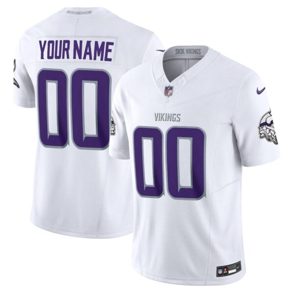 Minnesota Vikings 2024 Winter Warrior Vapor Limited Custom Jersey – All Stitched – Men – White Limited Jersey