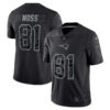 Randy Moss 81 New England Patriots Retired Player RFLCTV Limited Jersey – Black