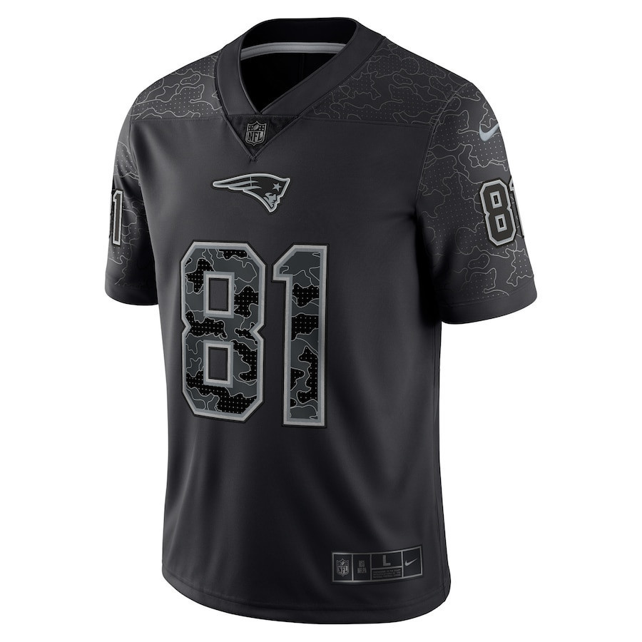 Randy Moss 81 New England Patriots Retired Player RFLCTV Limited Jersey – Black - Image 2