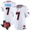Houston Texans 2024 Texas Patch Vapor Limited Jersey V5 – All Stitched – White – C.J. Stroud Jersey