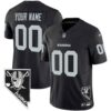 Raiders Nevada Home Patch Vapor Custom Jersey – All Stitched – Youth – Black