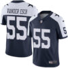 Nike Dallas Cowboys #55 Leighton Vander Esch Navy Blue Thanksgiving Men’s Stitched NFL Vapor Untouchable Limited Throwback Jersey