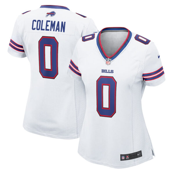Keon Coleman 0 Buffalo Bills Women’s Game Jersey – White