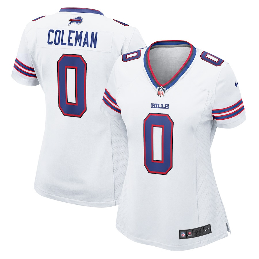 Keon Coleman 0 Buffalo Bills Women’s Game Jersey – White