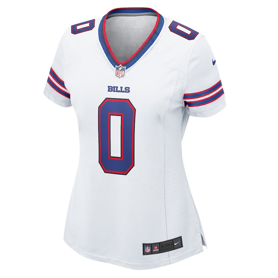 Keon Coleman 0 Buffalo Bills Women’s Game Jersey – White - Image 2