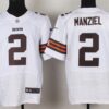 Nike Cleveland Browns #2 Johnny Manziel White Elite Jersey
