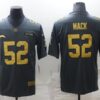 Men’s Los Angeles Chargers #52 Khalil Mack Grey Gold Salute To Service Limited Stitched Jersey