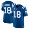 Men’s Colts Vapor Limited Jersey – All Stitched – Royal – Peyton Manning