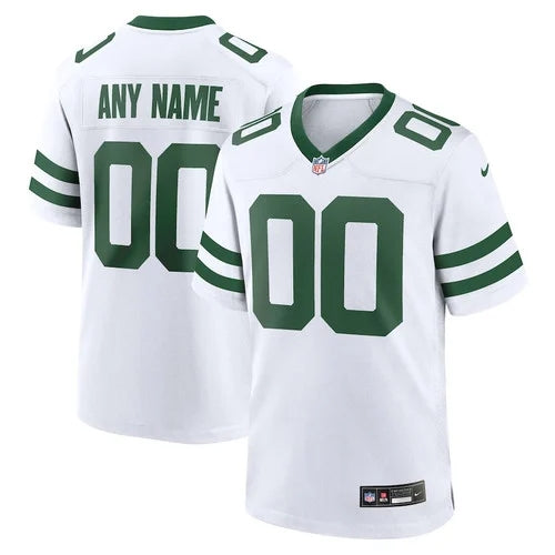 New York Jets Custom Game Men Jersey – Legacy White